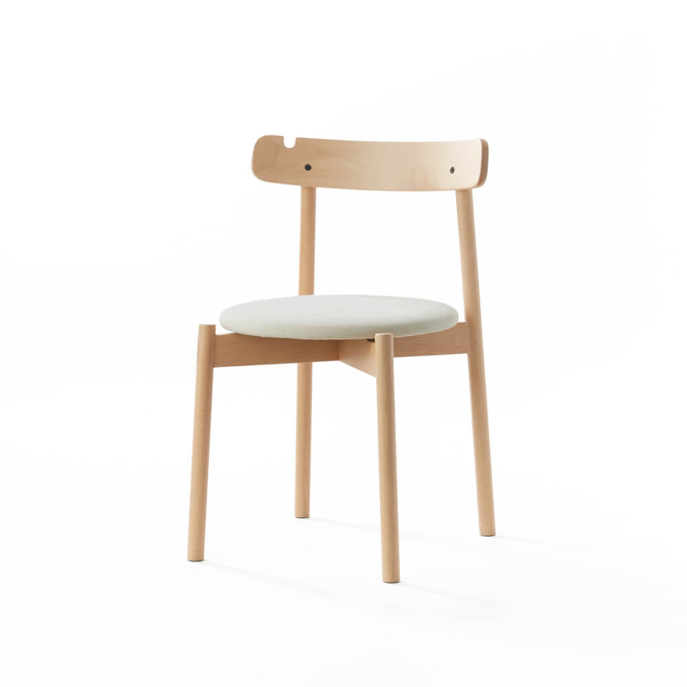 เก้าอี้ทานข้าวไม้บีช PODIUM LITE รุ่น PLUS CHAIR สี PURE NATURAL (ถอดประกอบได้)_0
